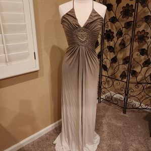 Sky Maxi Dress (Ombre green and cream)